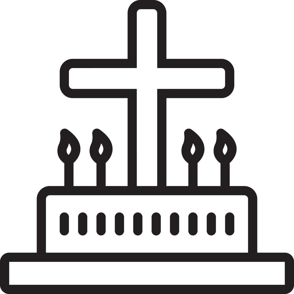 Line icon for liturgic vector