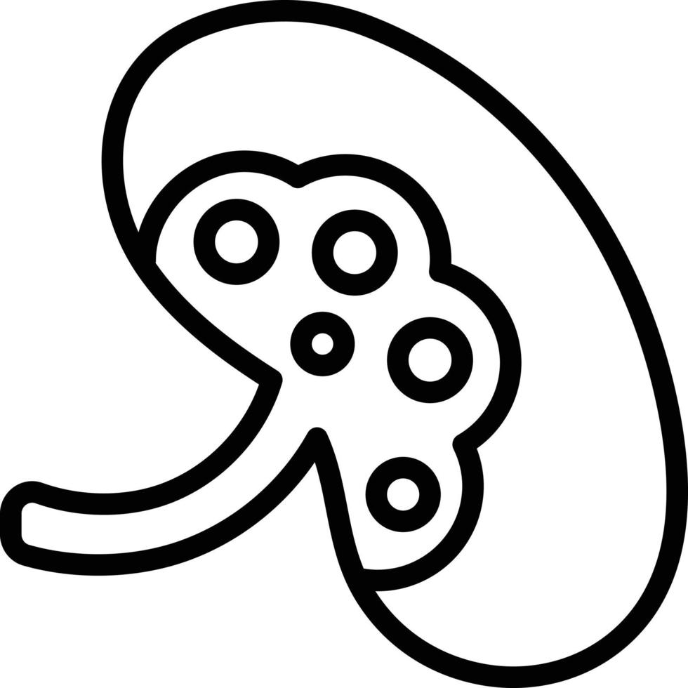 Line icon for lymphoma vector