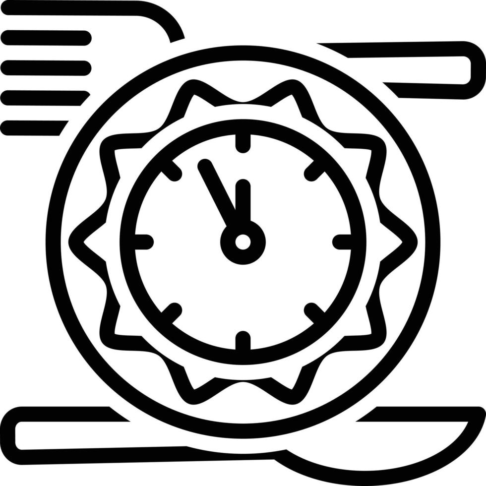 Line icon for luncheon vector