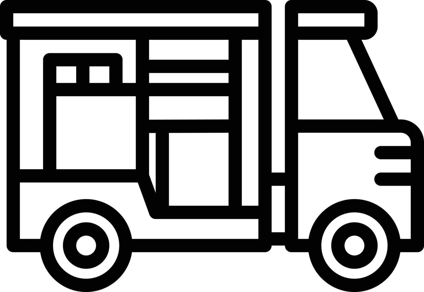 Line icon for shipping vector