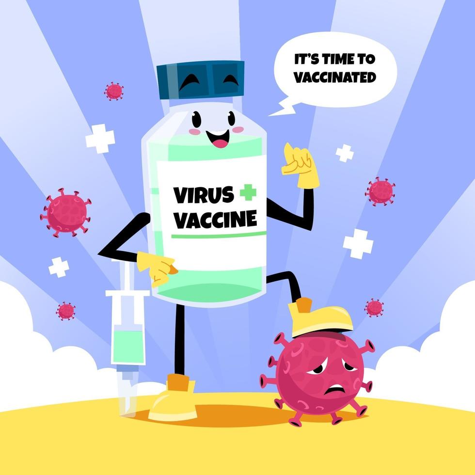 virus derrotado por vacuna vector