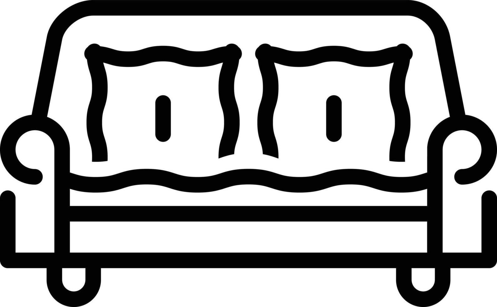 Line icon for sofa vector