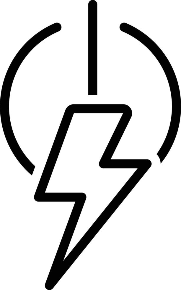 Line icon for power vector