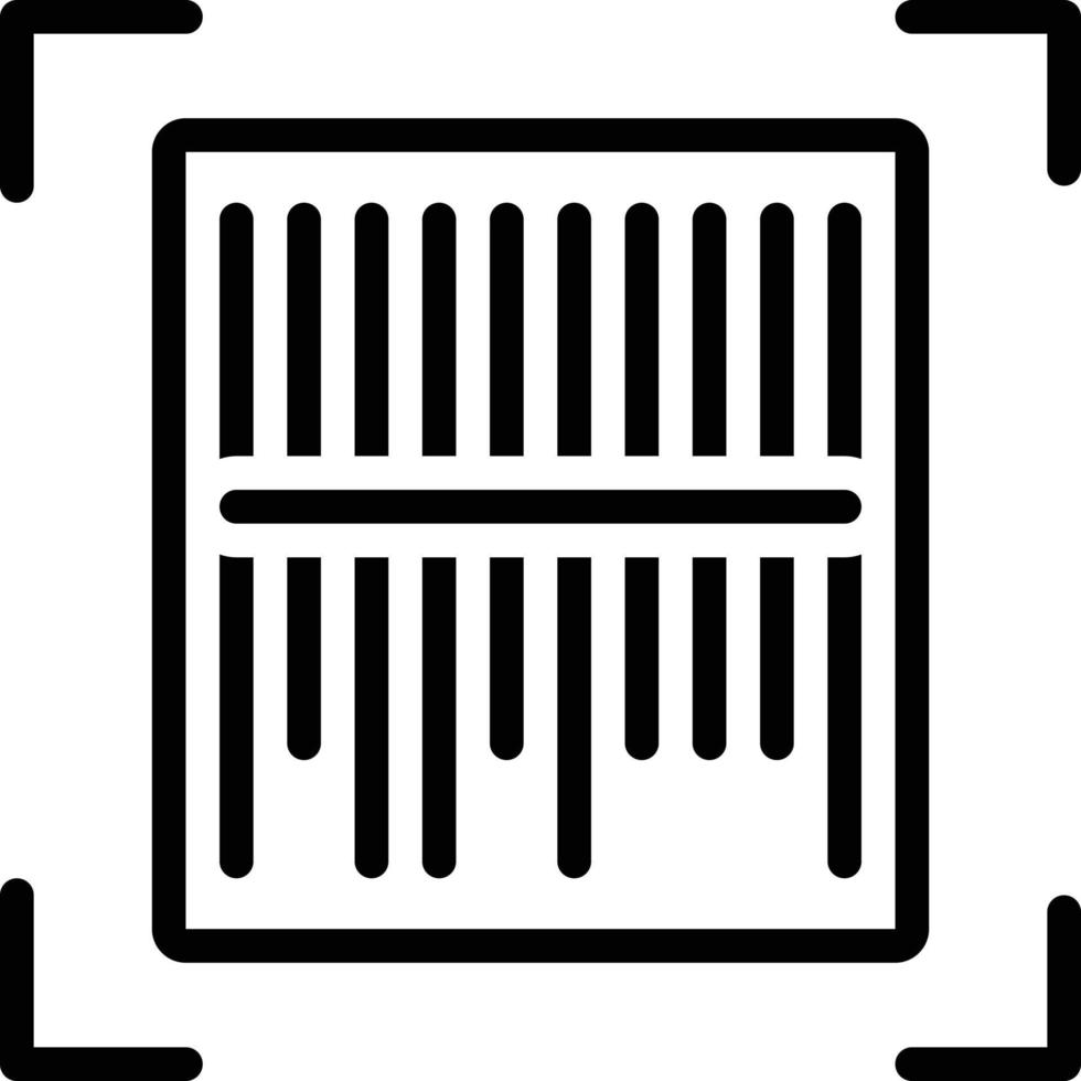 Line icon for scanner vector