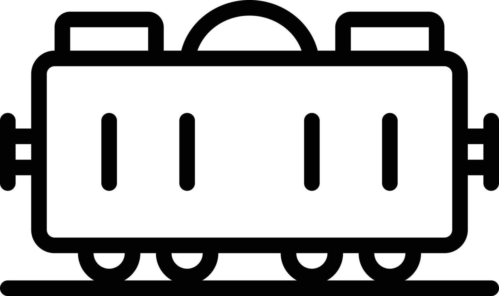Line icon for goods train vector