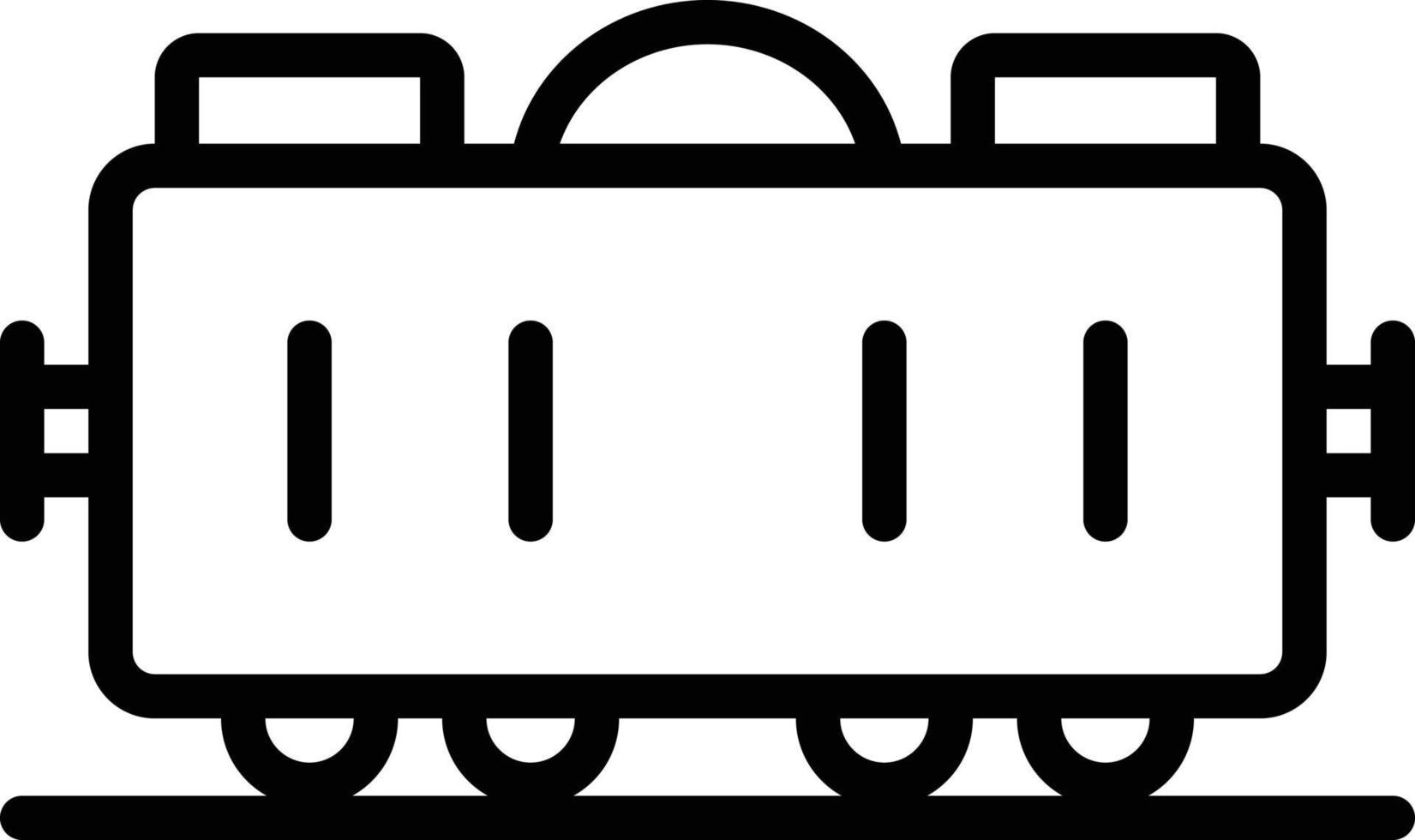 icono de línea para tren de mercancías vector