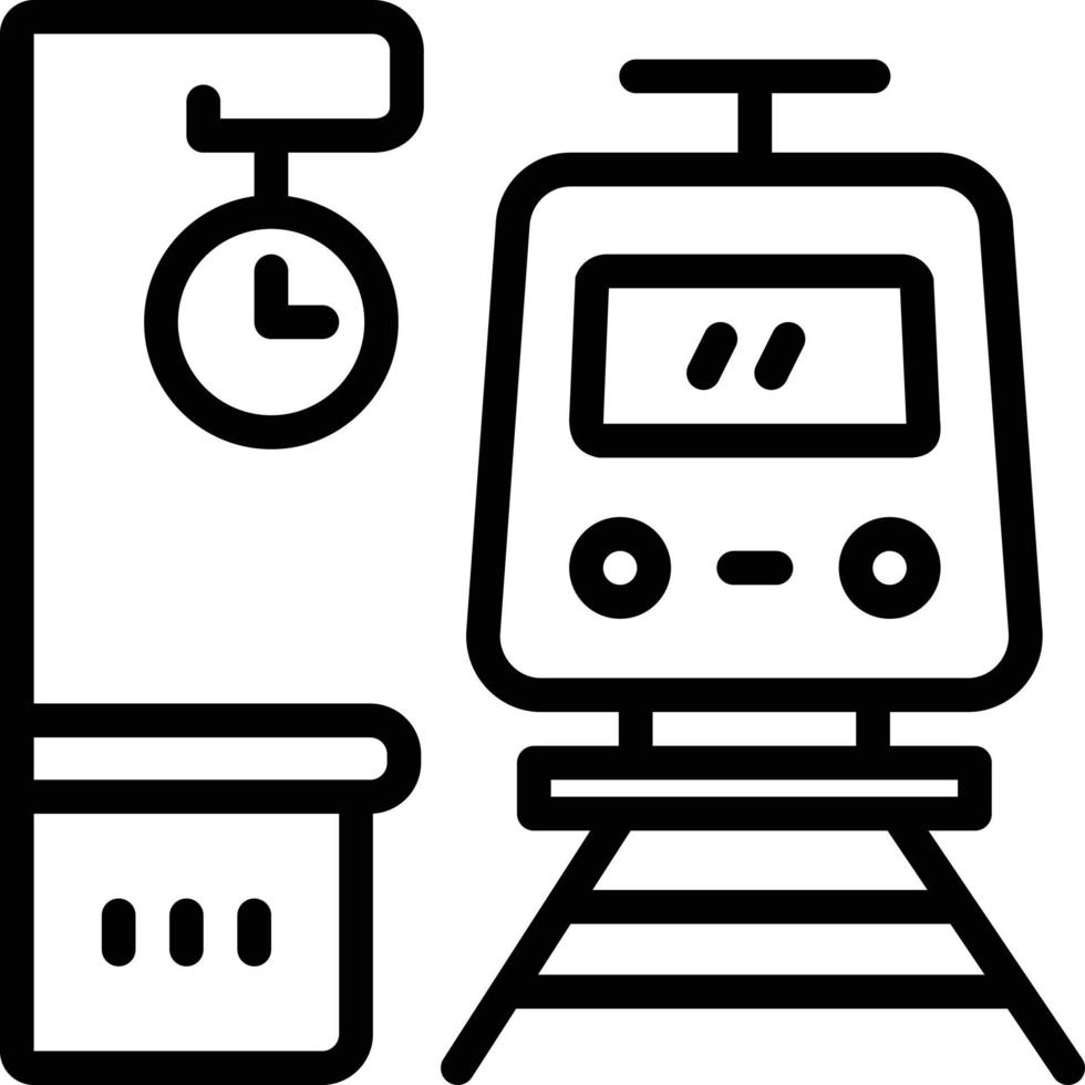 Line icon for platform vector
