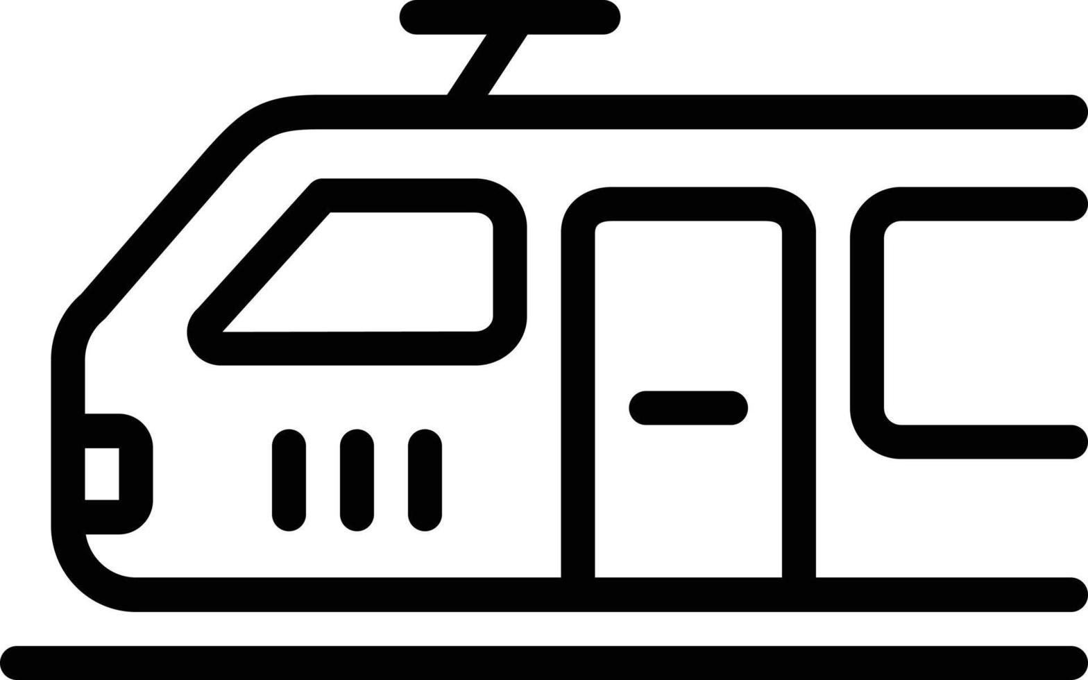 Line icon for electric engine vector