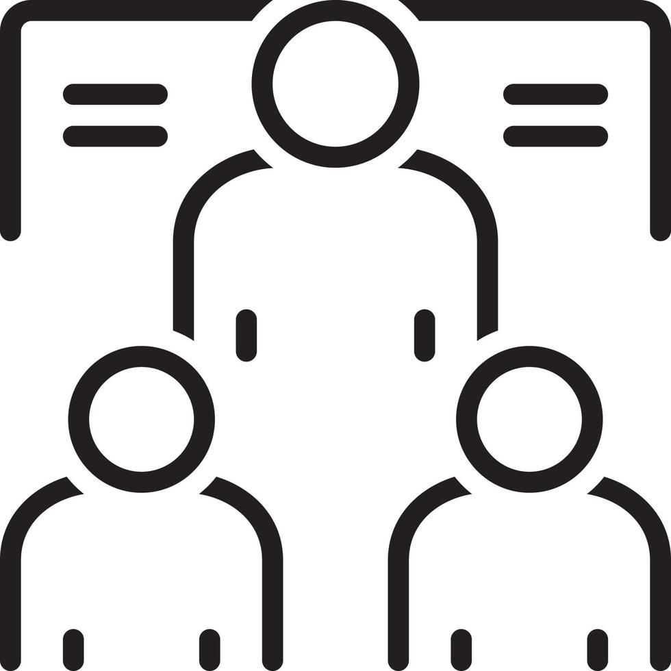 Line icon for mentorship vector