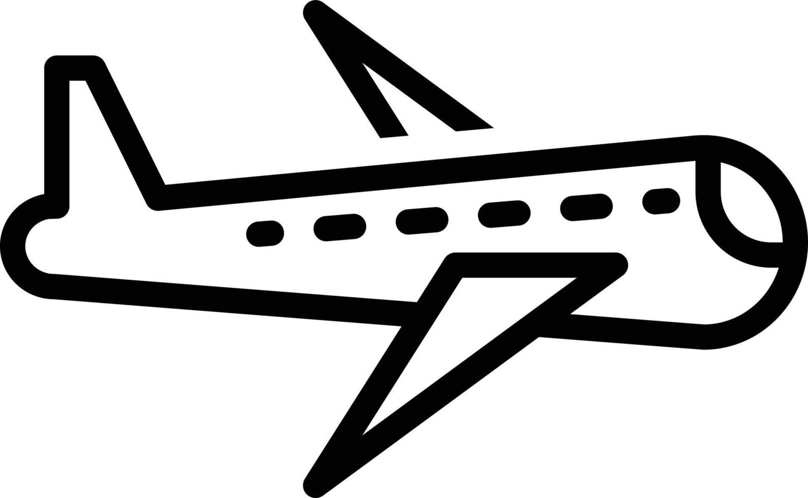 Line icon for aircraft vector