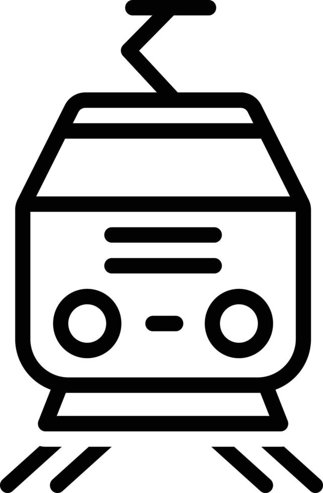 Line icon for tram vector