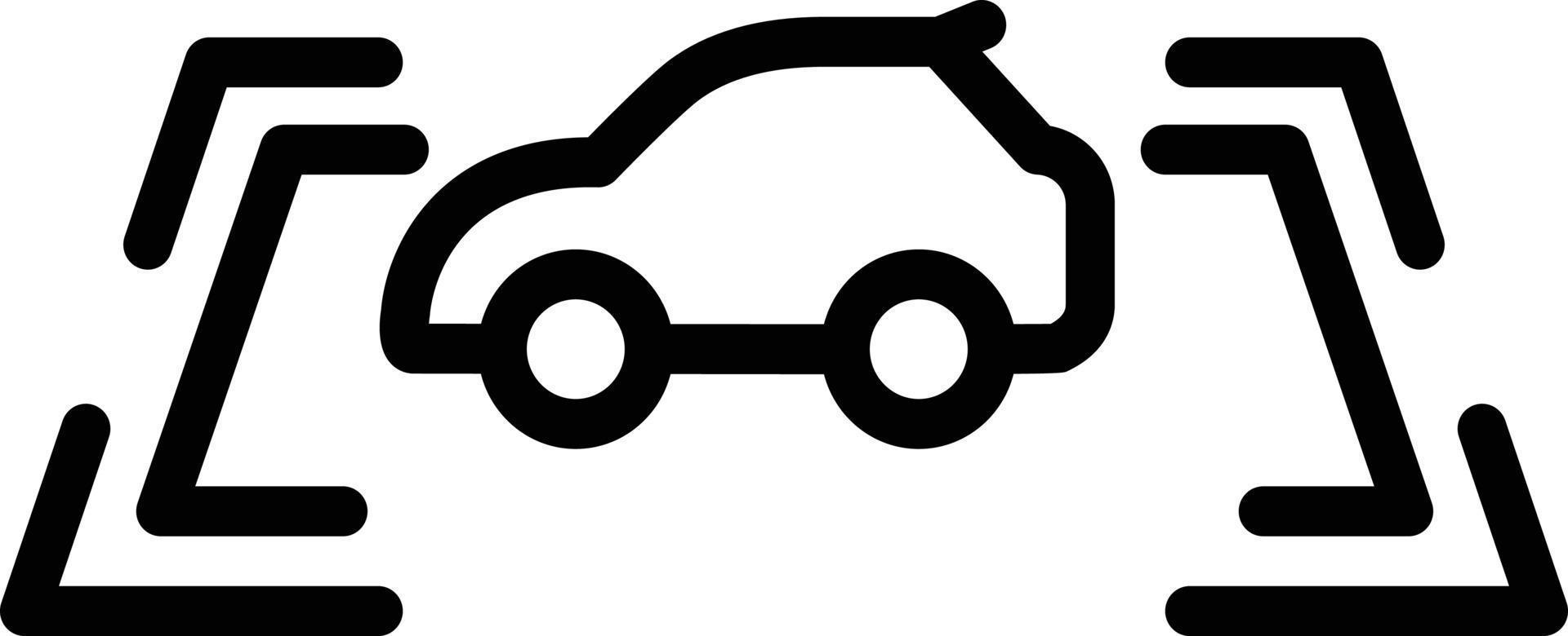 Line icon for parking sensor vector