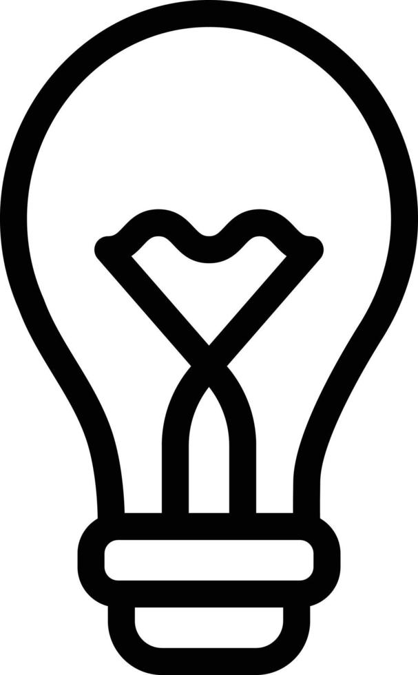 Line icon for bulb vector