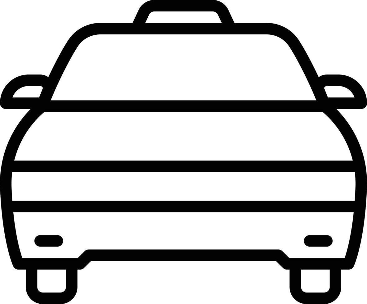 Line icon for cab vector