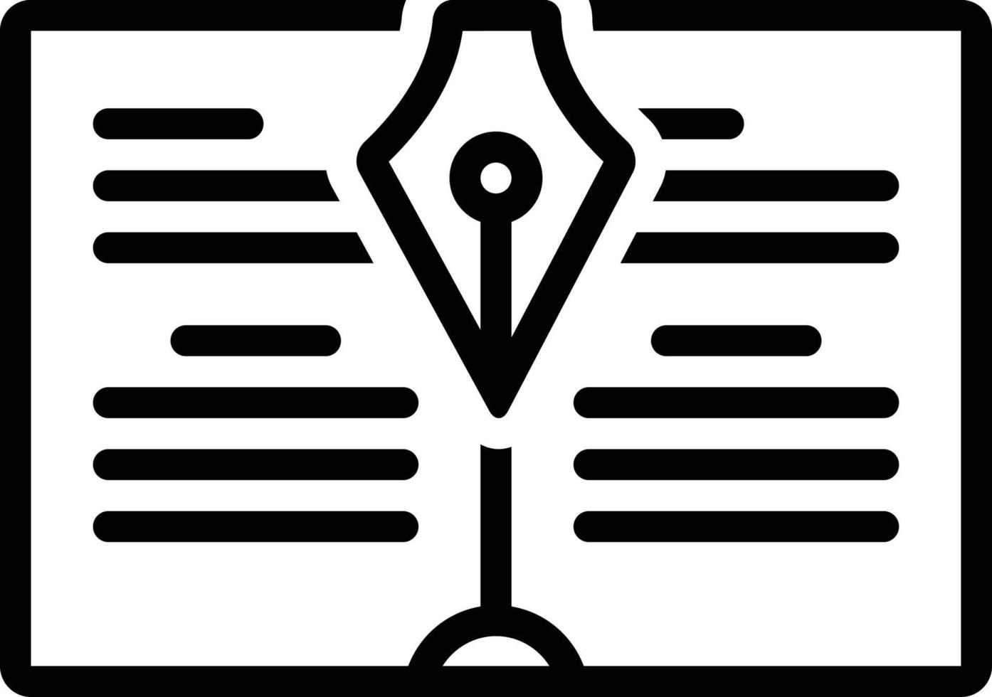 Line icon for narrative vector