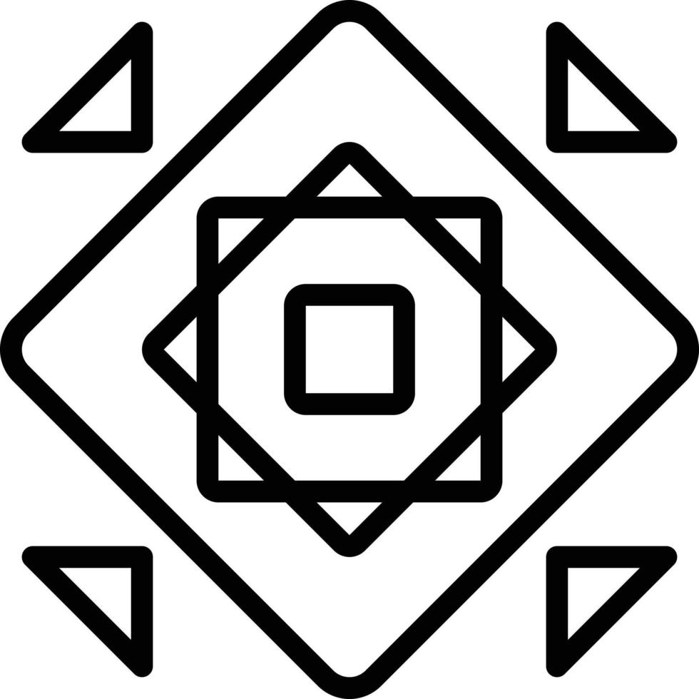 Line icon for modularize vector