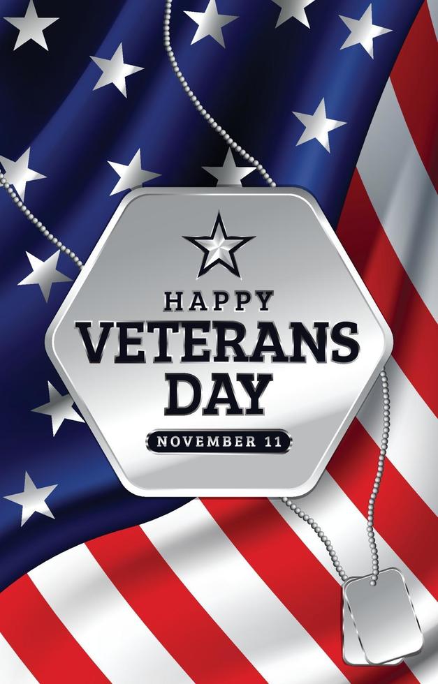 Happy Veterans Day Background Concept vector