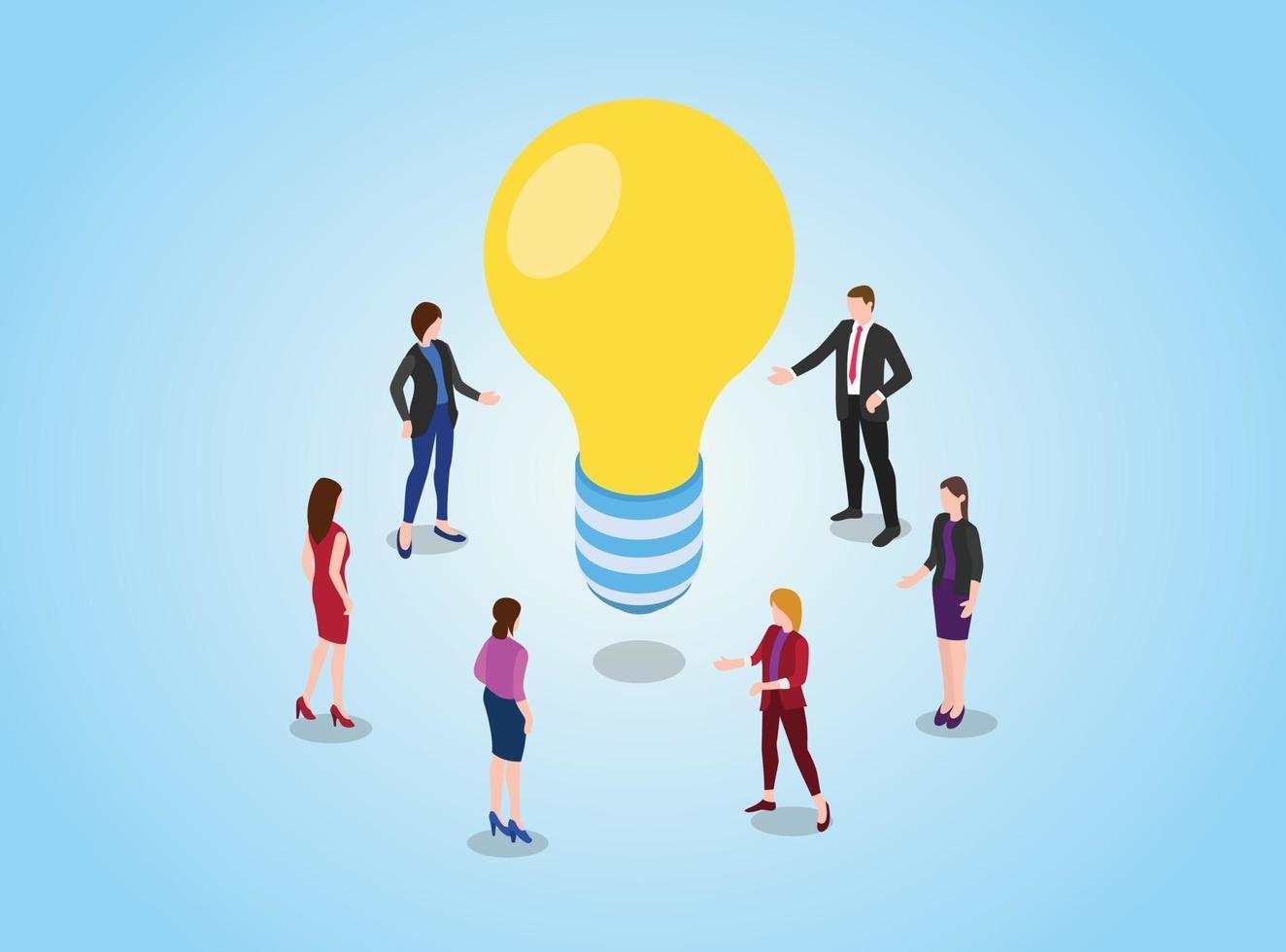search or find ideas or solution concept vector