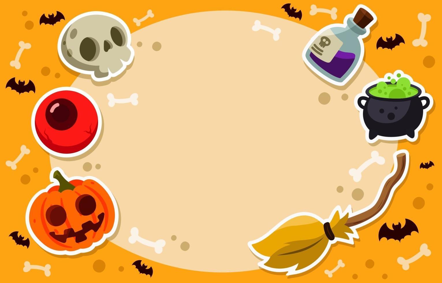 Trick or Treat Fun Halloween Background vector