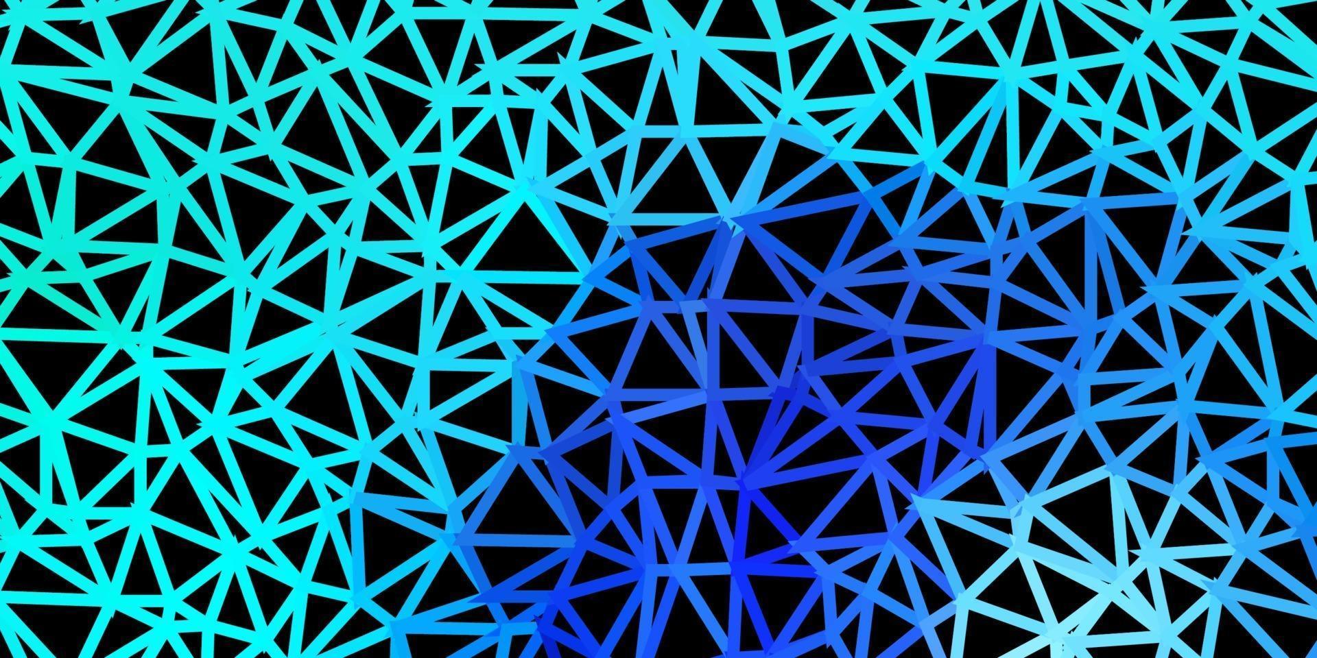 Light blue vector triangle mosaic template.