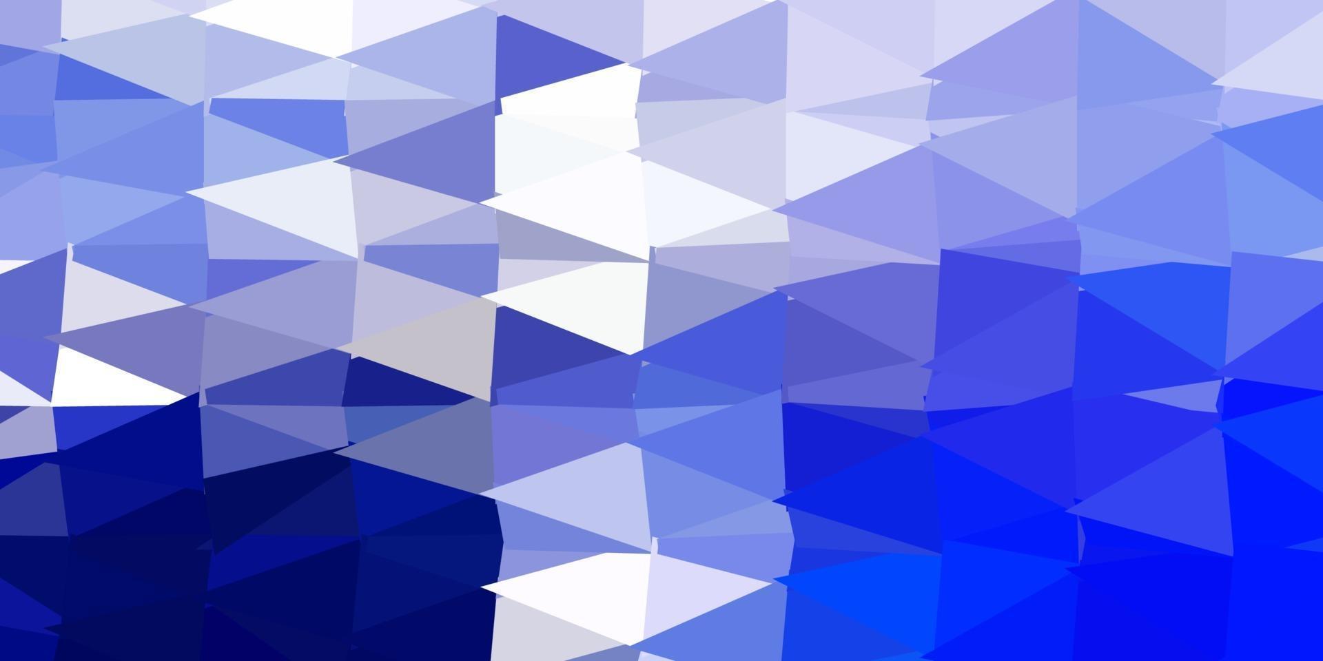 Dark blue vector triangle mosaic pattern.