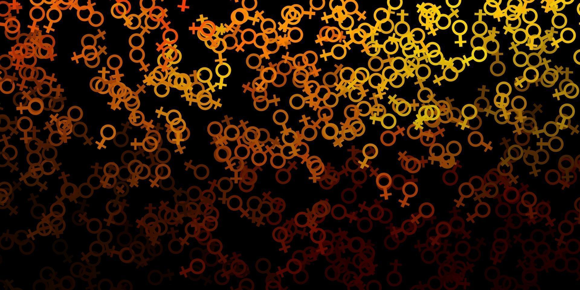 Dark Green, Yellow vector pattern with magic elements.