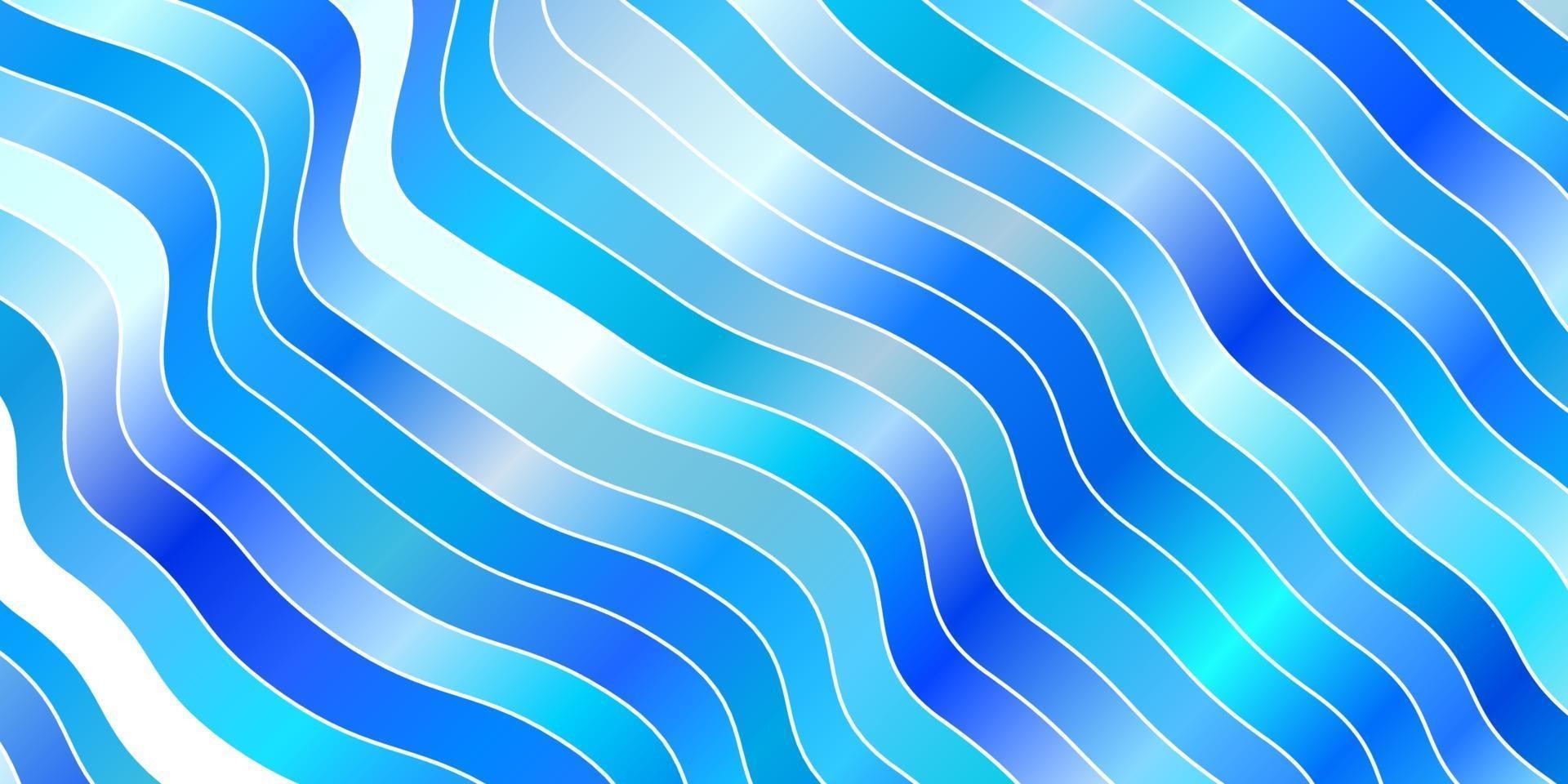 Light BLUE vector background with bent lines.
