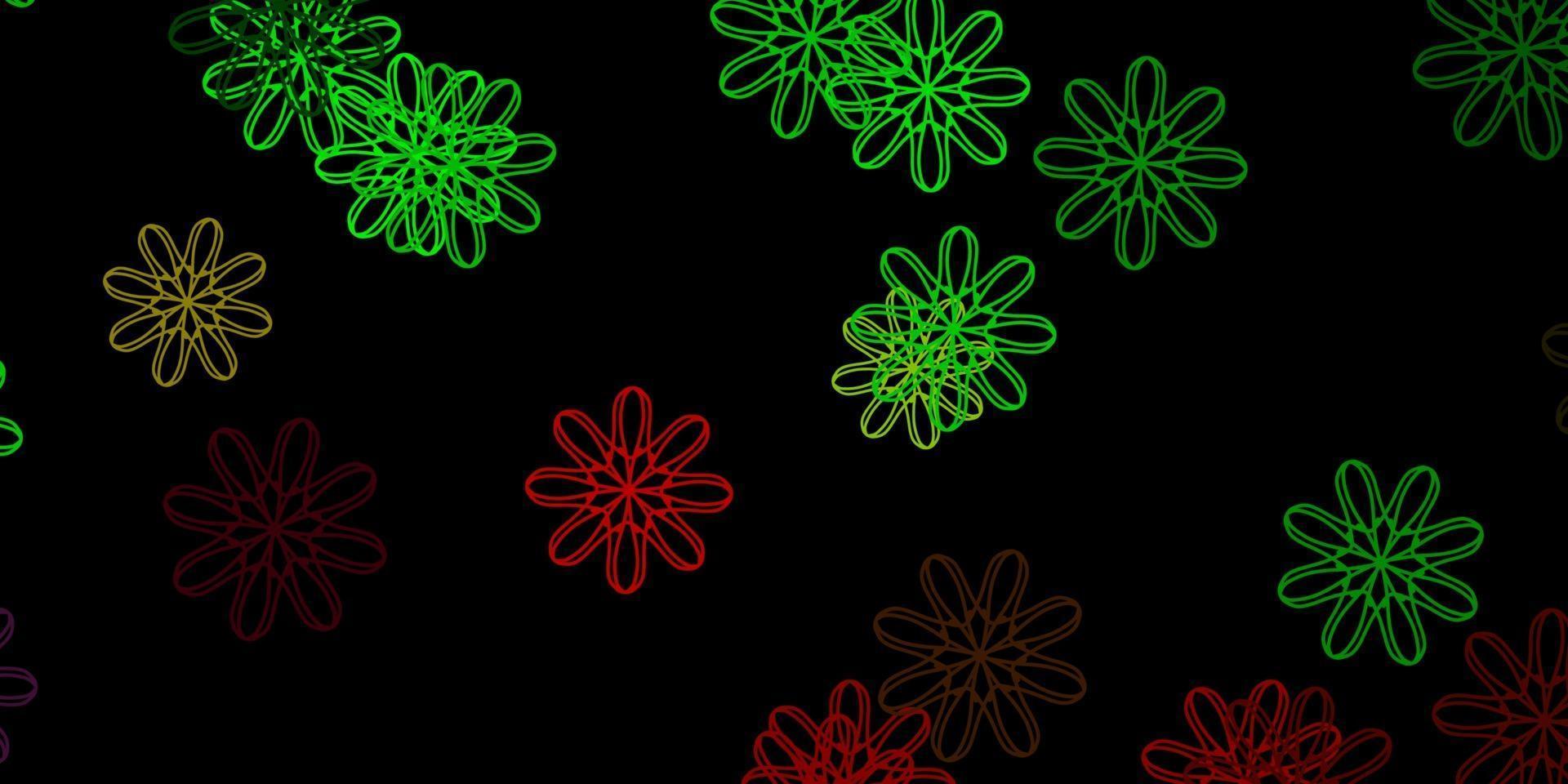 Dark Green, Red vector template with abstract forms.