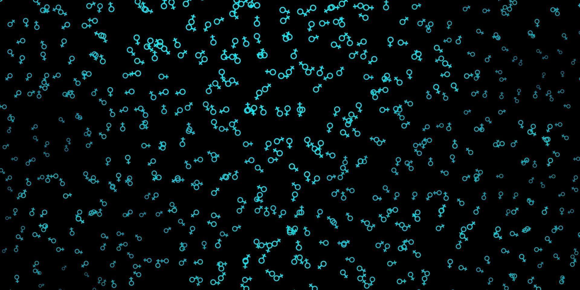 Dark Green vector template with esoteric signs.