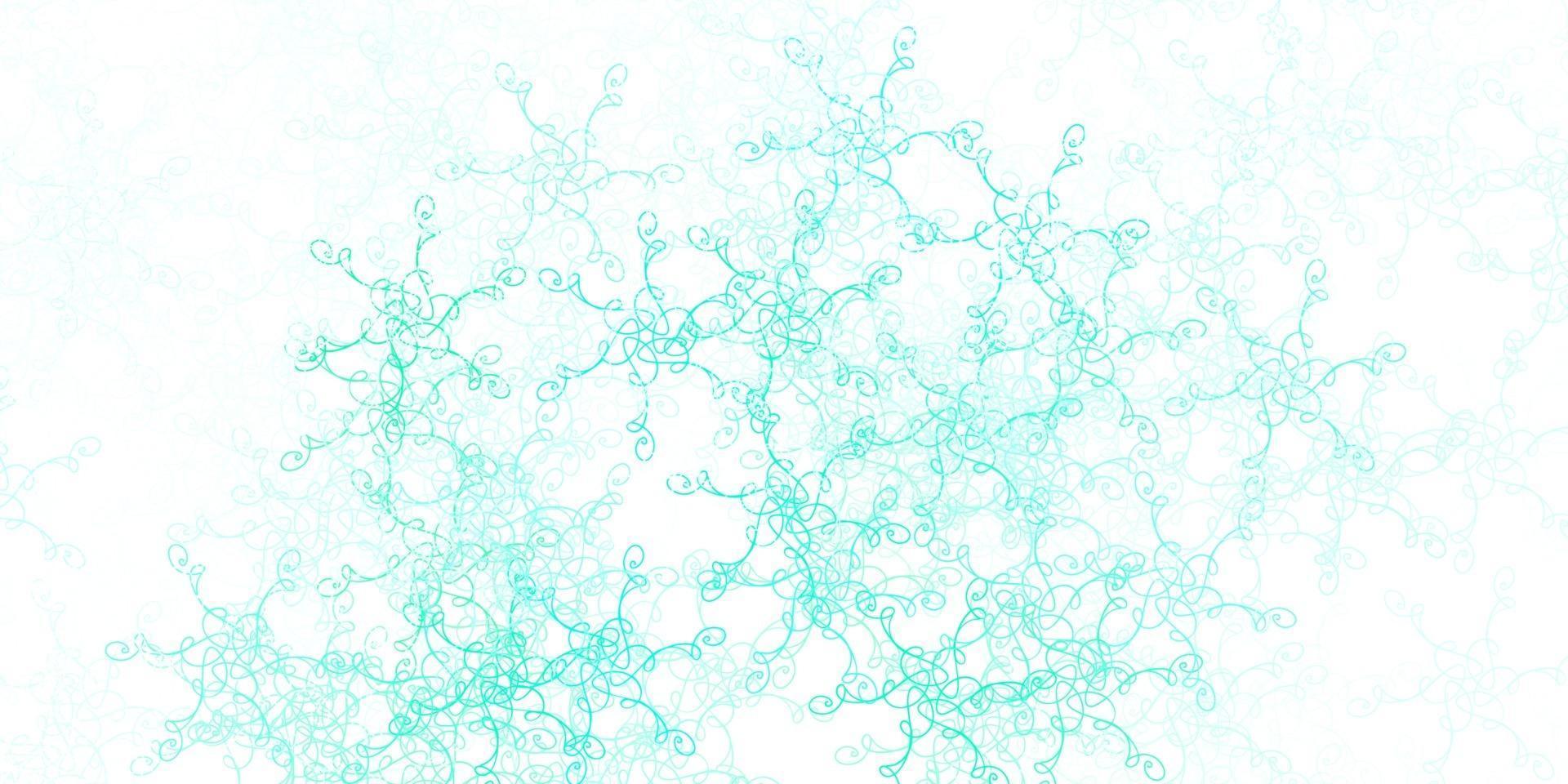 Light Green vector template with curved lines.