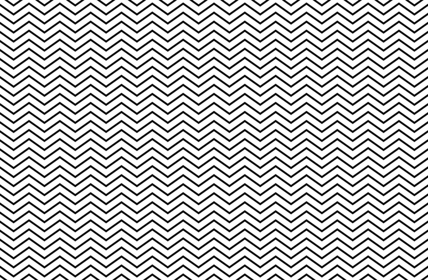 Black and white zigzag chevron pattern. Modern vintage background. vector