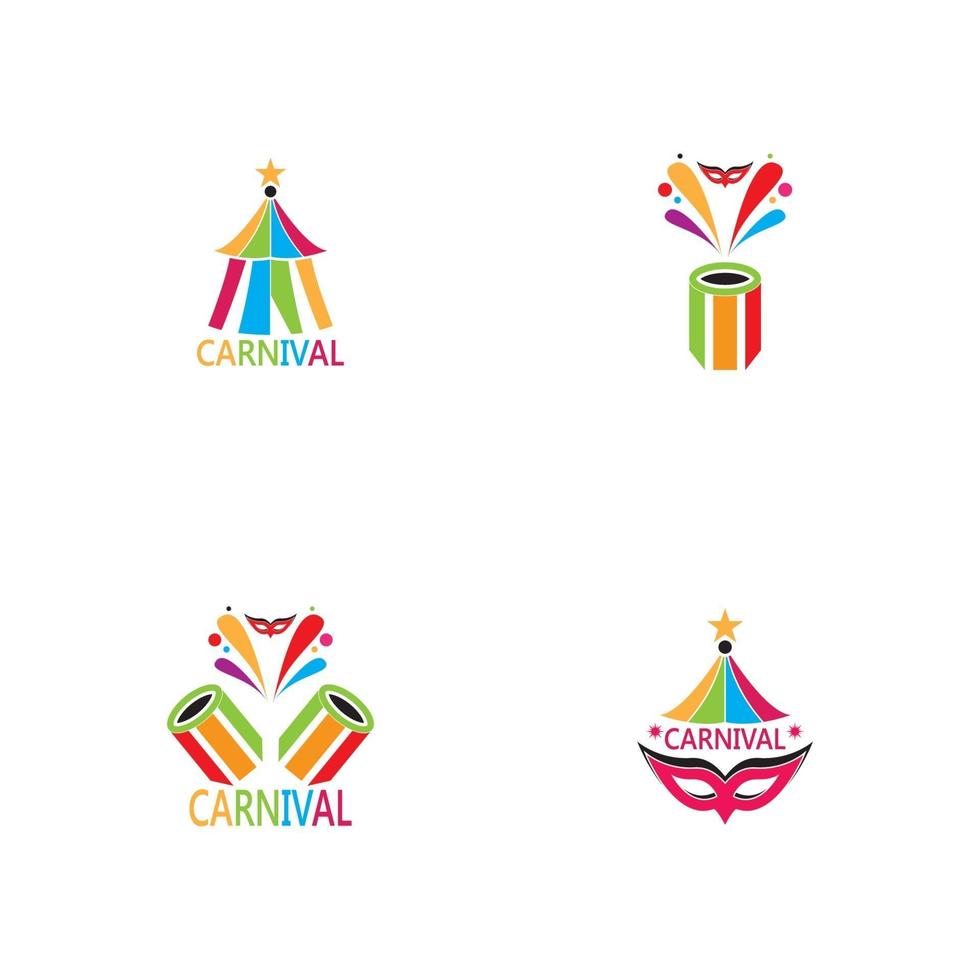 Carnival icon and symbol vector template