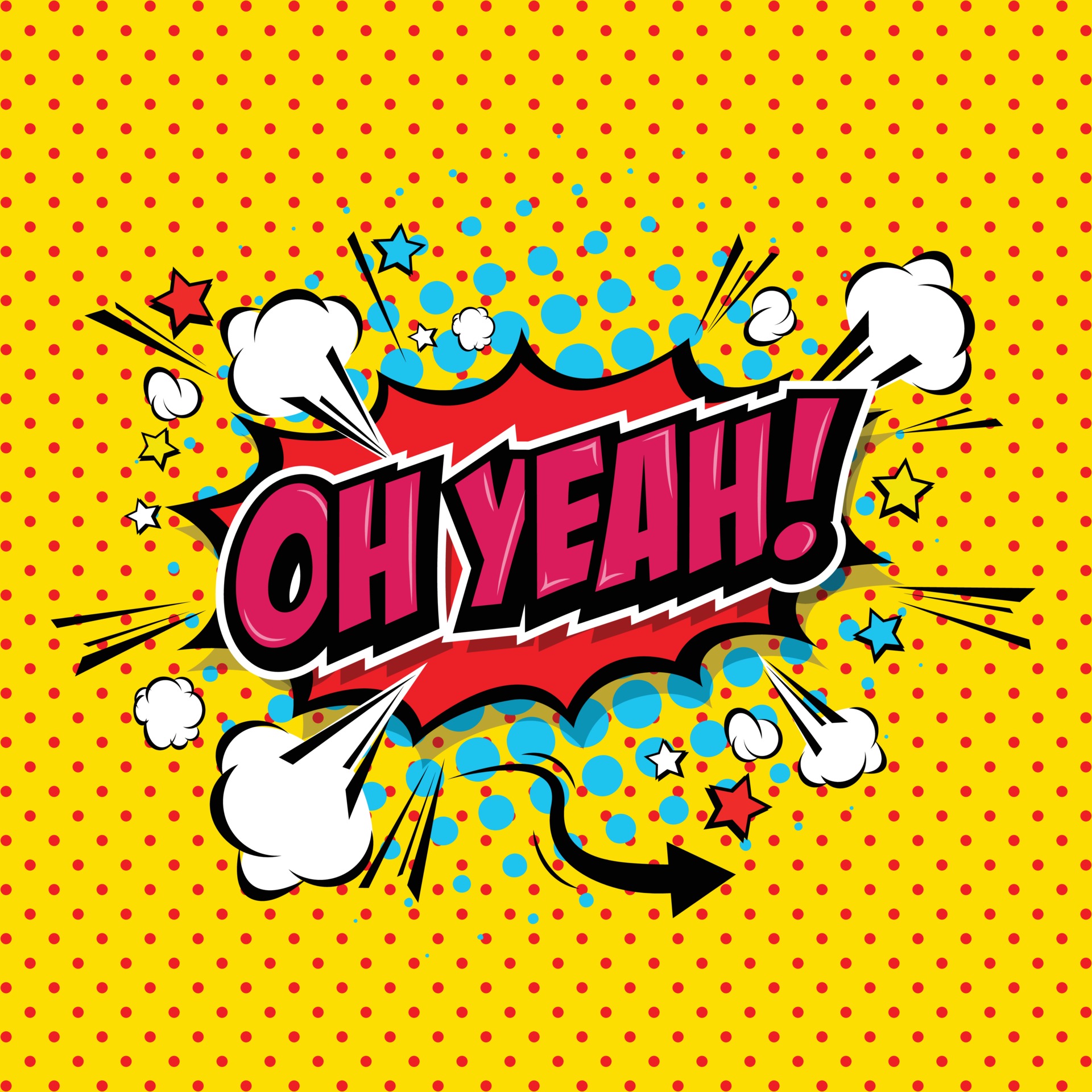 OH YEAH Comic Speech Bubble Cartoon art and illustration vector file. 3271263 Vector Art at Vecteezy