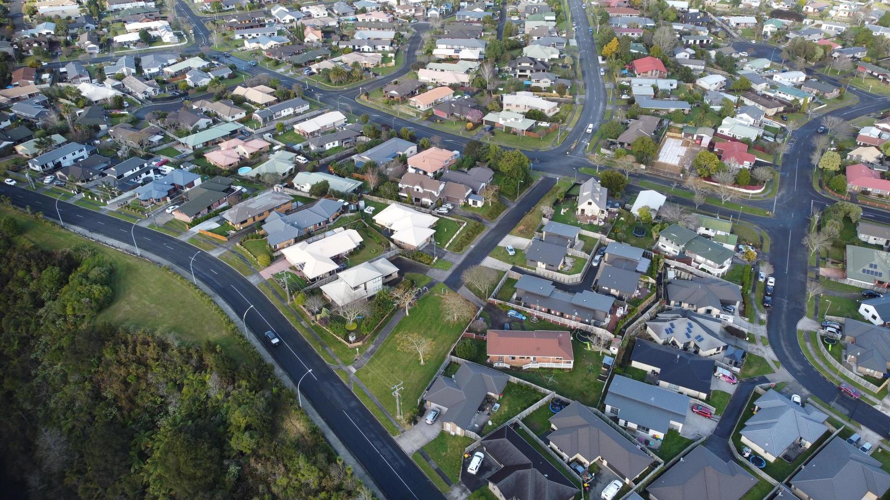 Aerial view of Hamilton, New Zealand photo