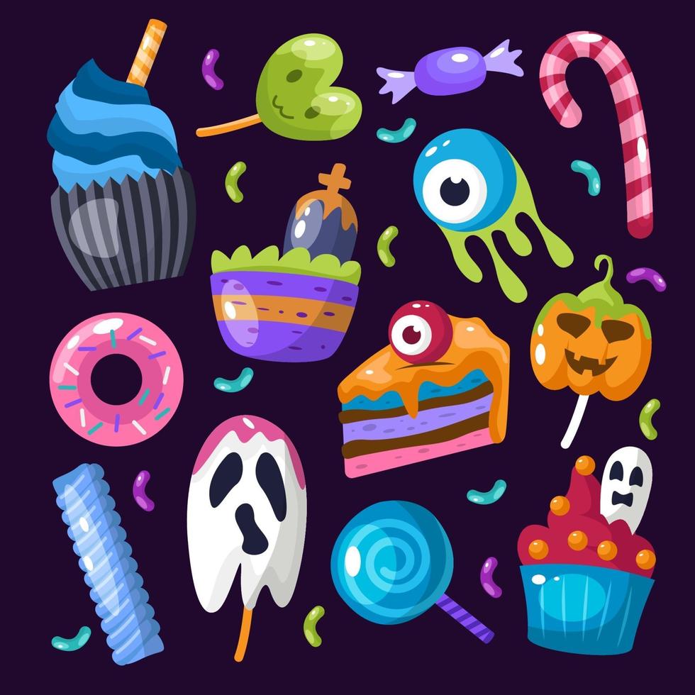 Trick or Treat Icon Set vector