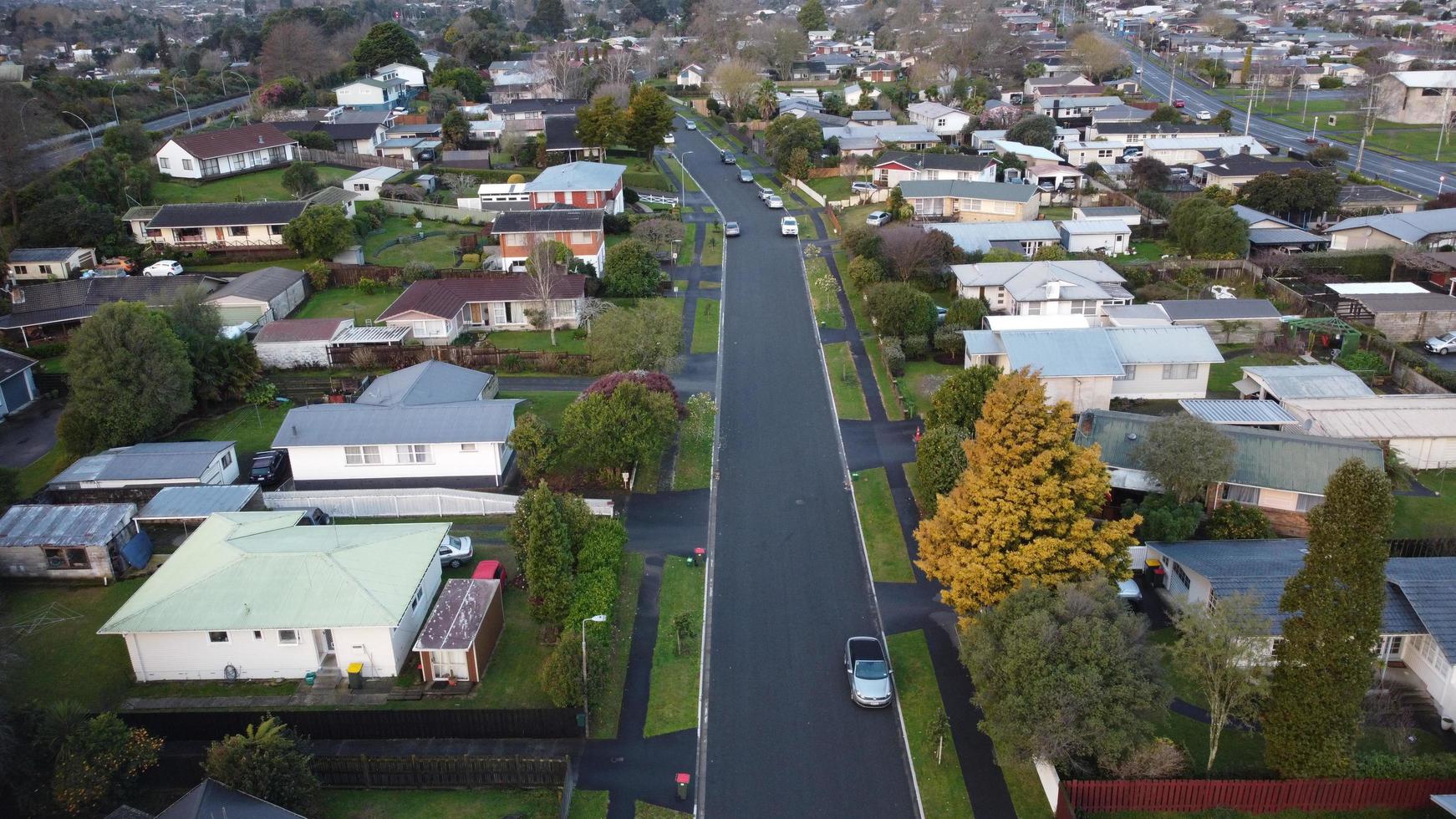 Aerial view of Hamilton, New Zealand photo