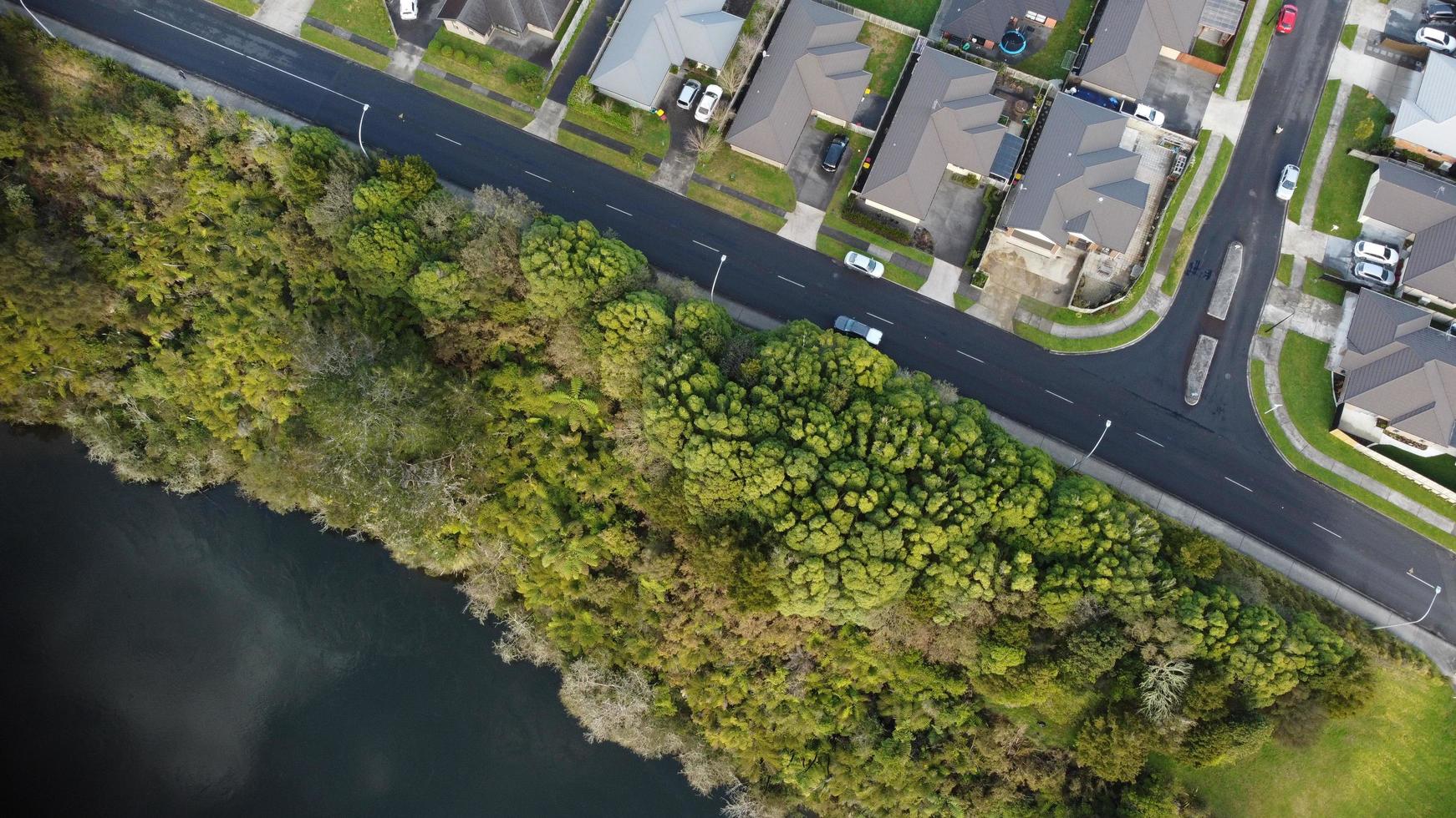 Aerial view of Hamilton, New Zealand photo