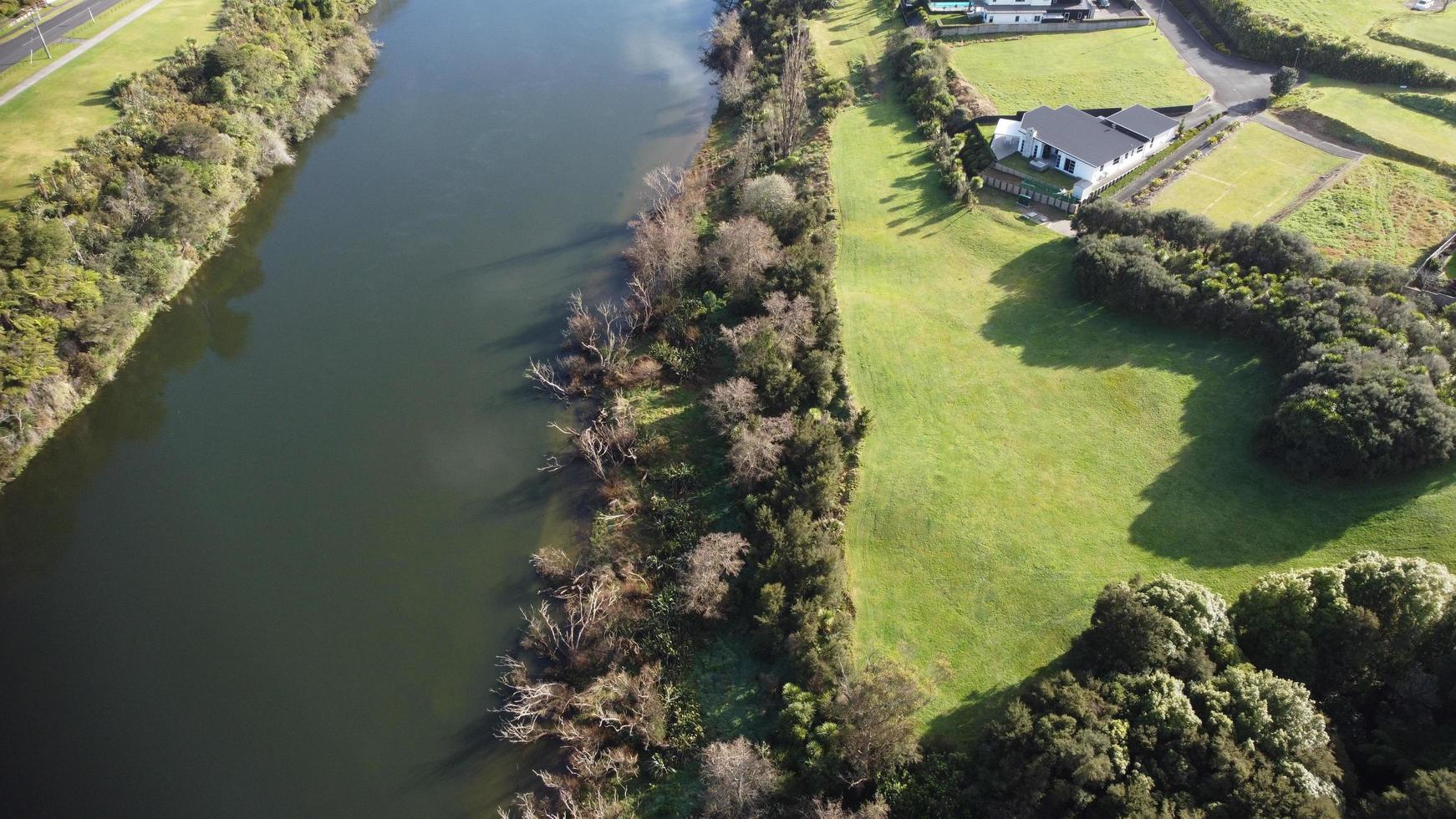 Aerial view of Hamilton, New Zealand photo