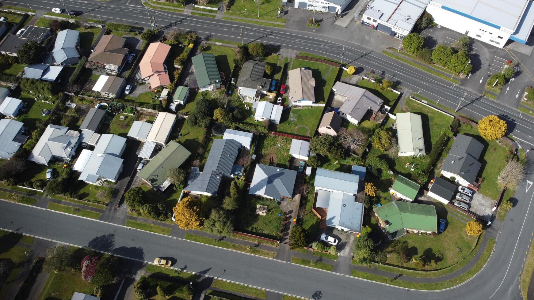 Aerial view of Hamilton, New Zealand photo