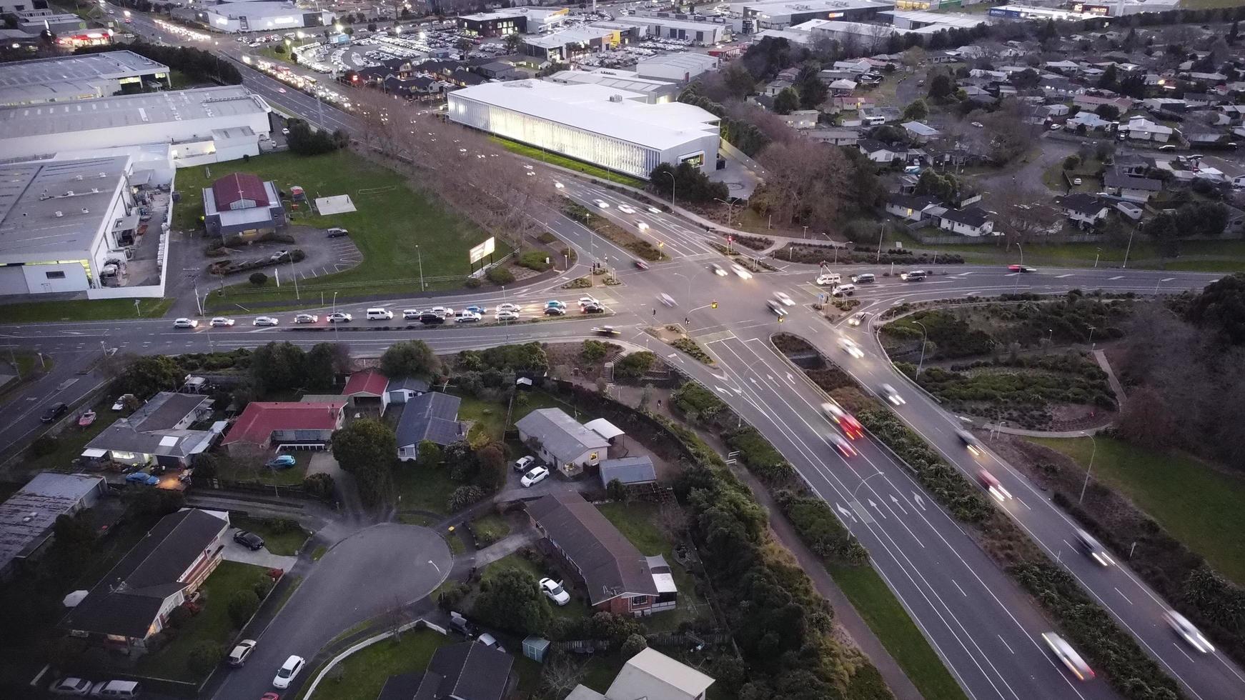 Aerial view of Hamilton, New Zealand photo
