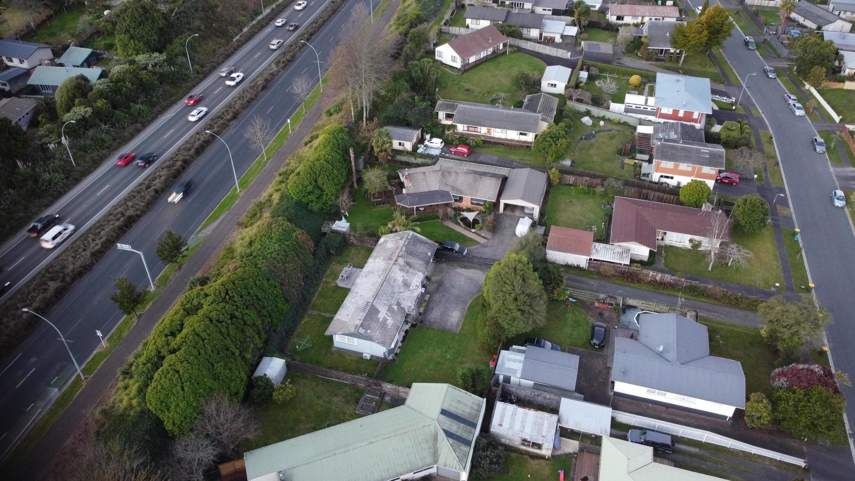 Aerial view of Hamilton, New Zealand photo