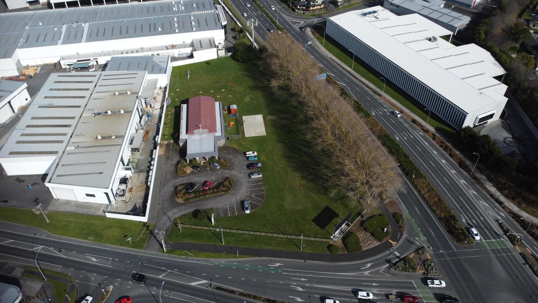 Aerial view of Hamilton, New Zealand photo