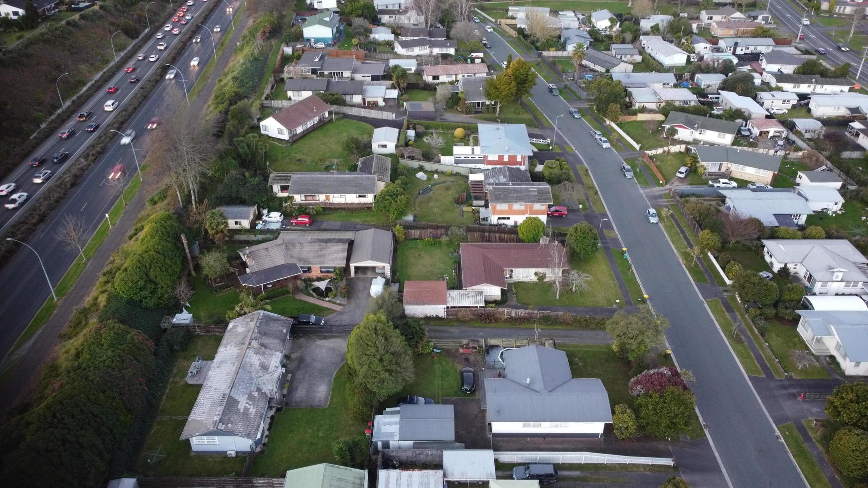 Aerial view of Hamilton, New Zealand photo