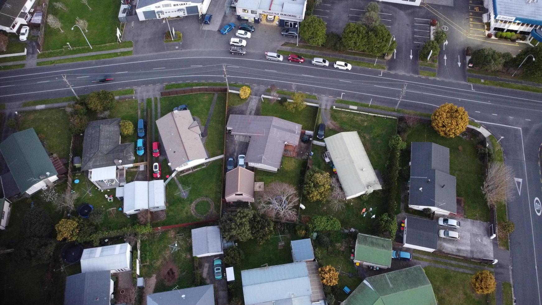 Aerial view of Hamilton, New Zealand photo