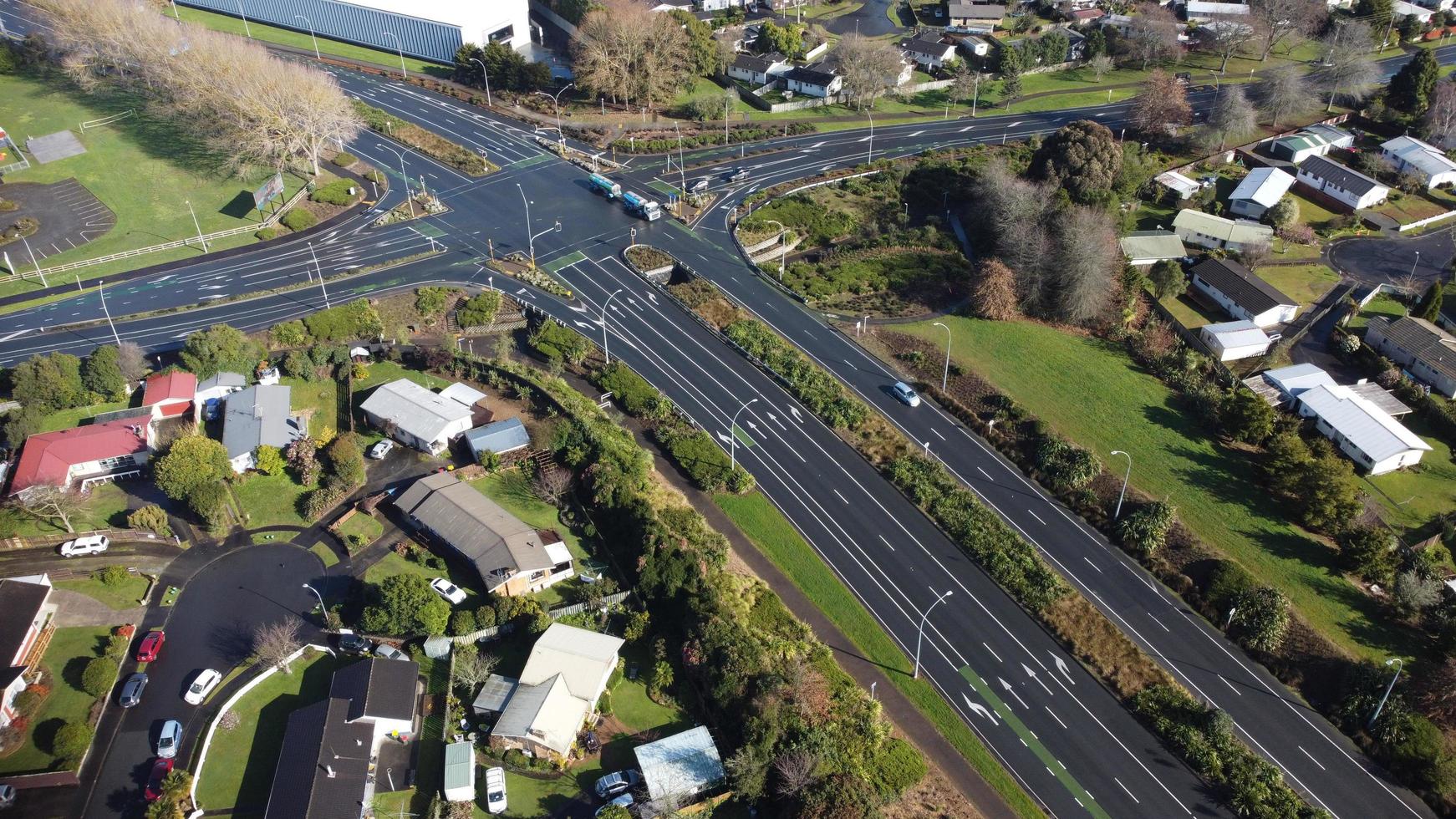 Aerial view of Hamilton, New Zealand photo