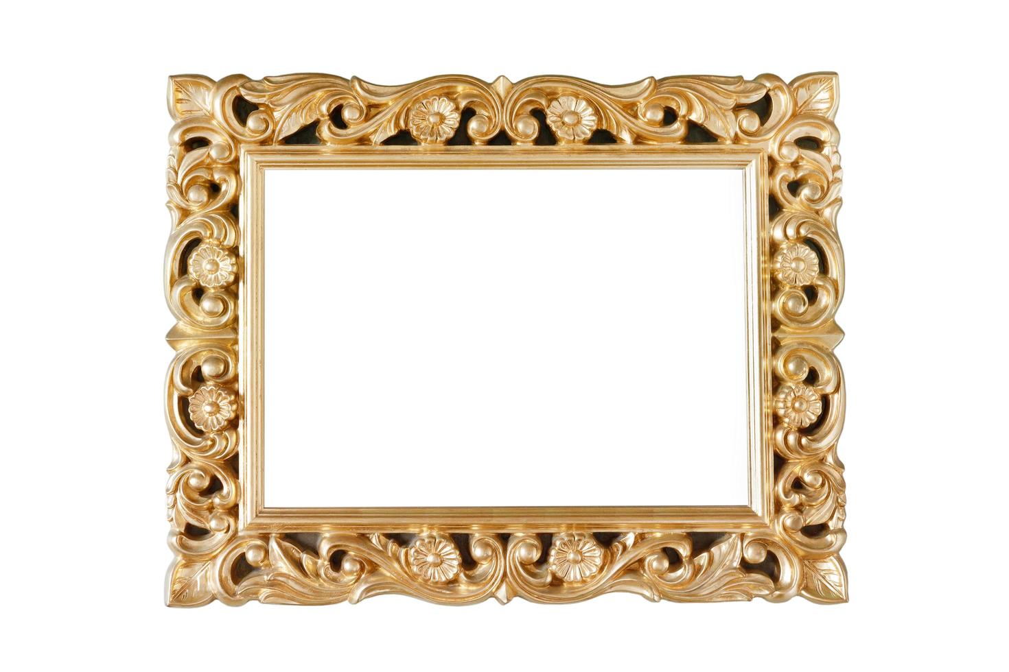 Gilded antique frame for a picture photo