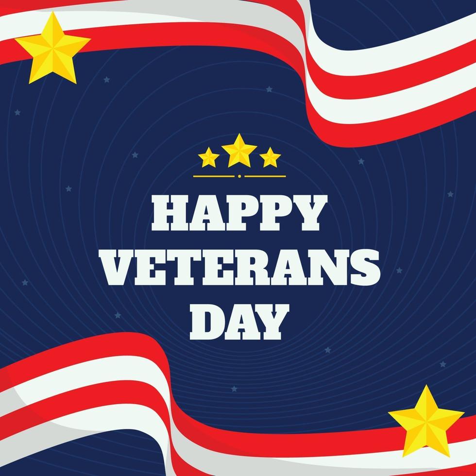 Happy Veterans Day Background vector