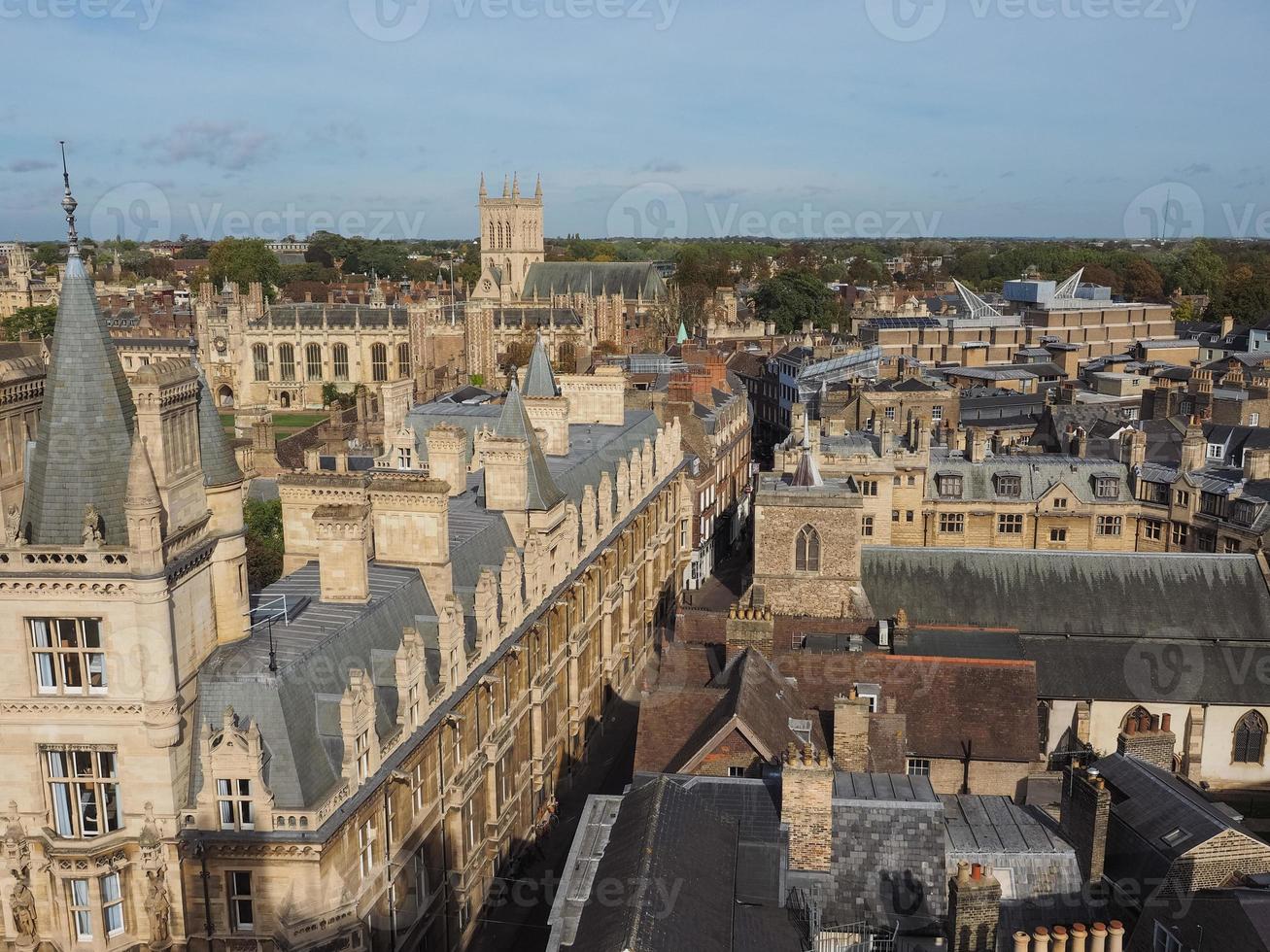 Aerial view of Cambridge photo