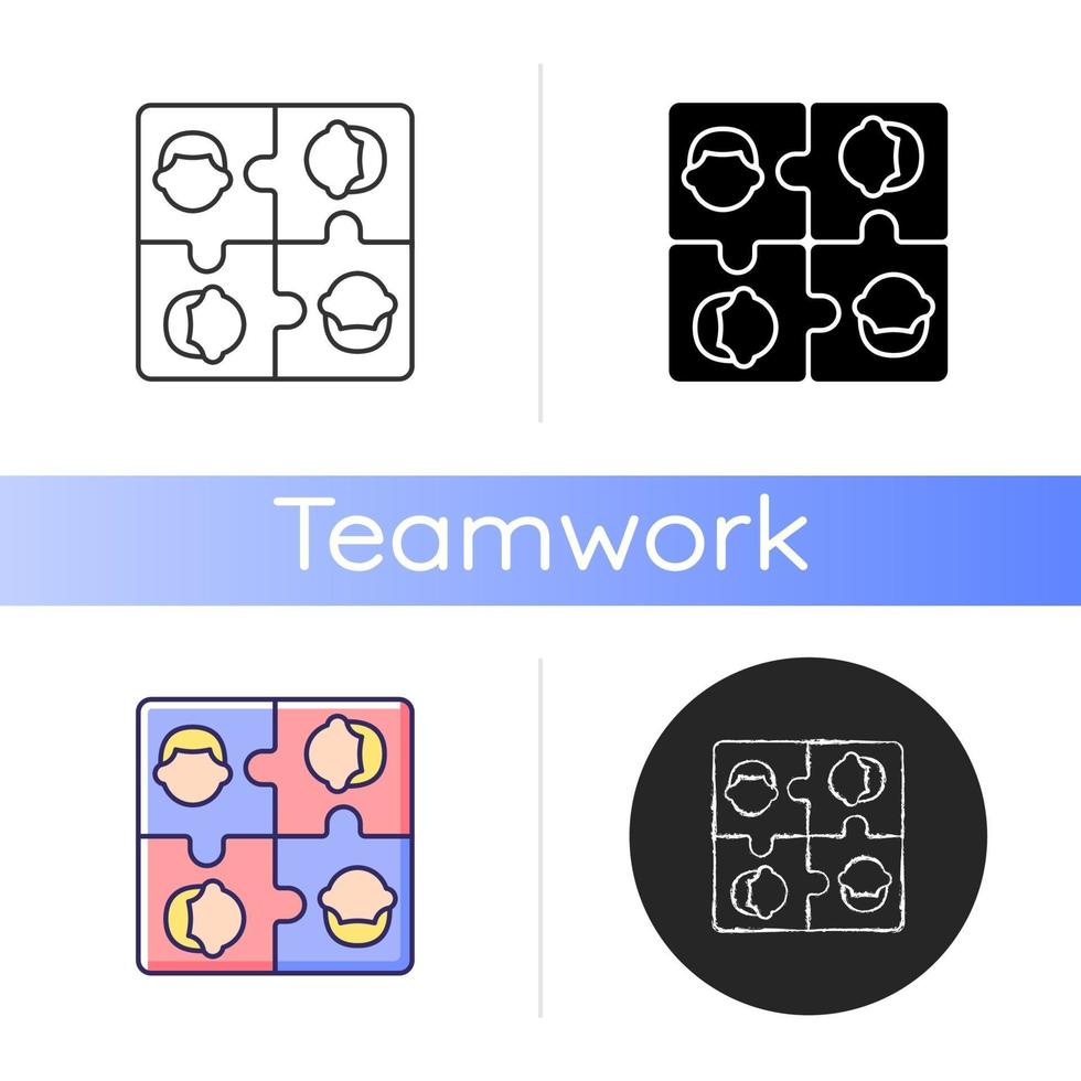 Team building icon vector