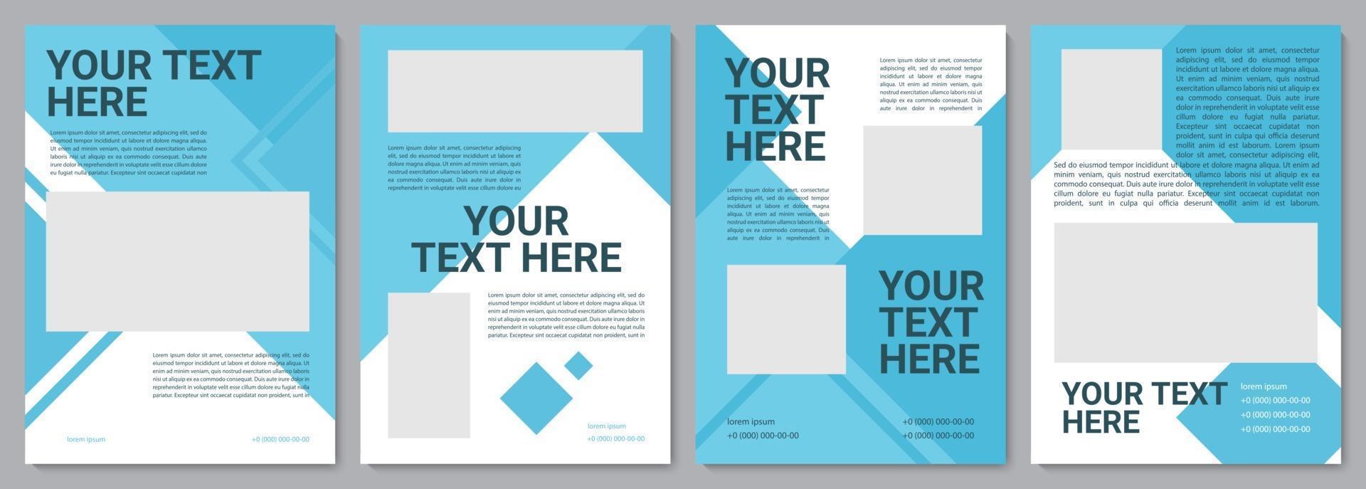 Company brochure template vector